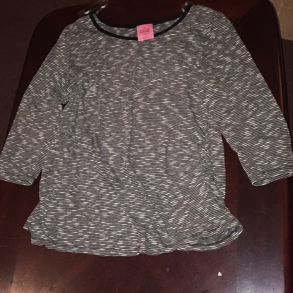 Large NWOT large striped maternity shirt